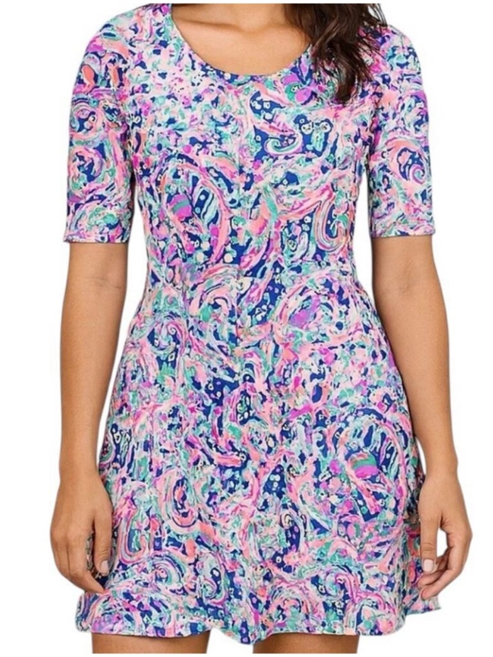 Lily Pulitzer Celia La Playa French Terry Fit & Flare Dress Size Medium NWT